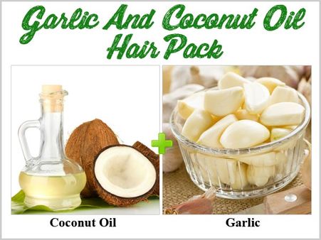 Garlic And Coconut Oil Hair Pack