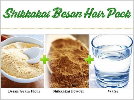 Shikkakai Besan/Gram Flour Hair Pack