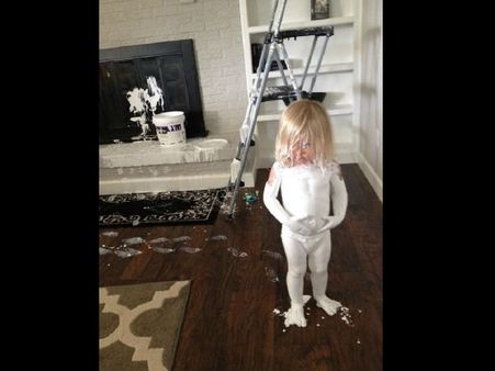 Dipping Self In Paint!