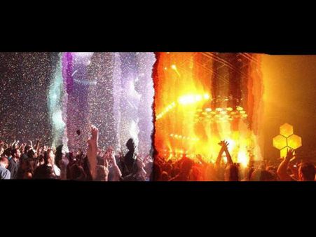 During The Concert…