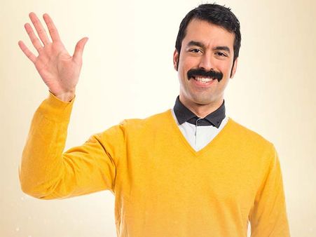 Cowboy Moustache With A Clean Shave Cowboy Moustache With A Clean Shave