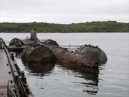 Soviet Submarines On The Kola Peninsula