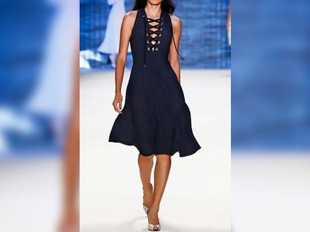 Plunging Criss-cross Necklines Plunging Criss-cross Necklines