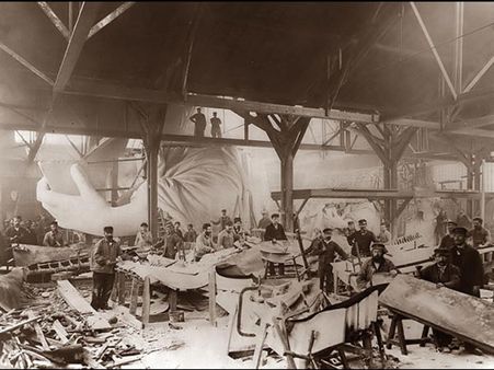 Construction Of The Statue Of Liberty 