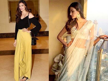 Cold Shoulder Tops With Sari