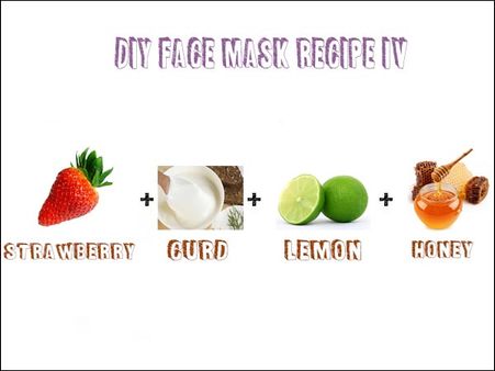 DIY Face Mask Recipe IV: Strawberry, Curd, Lemon + Honey