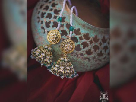 Pearl-Tassled Jhumkas 