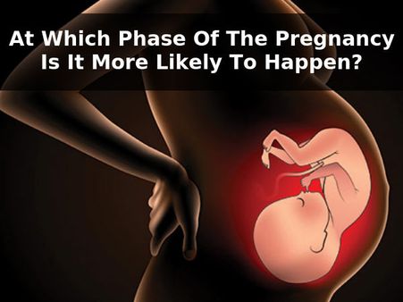 At Which Phase Of The Pregnancy Is It More Likely To Happen?