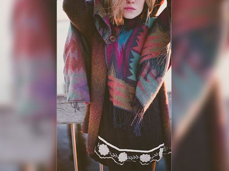 Pop-Coloured Ponchos 