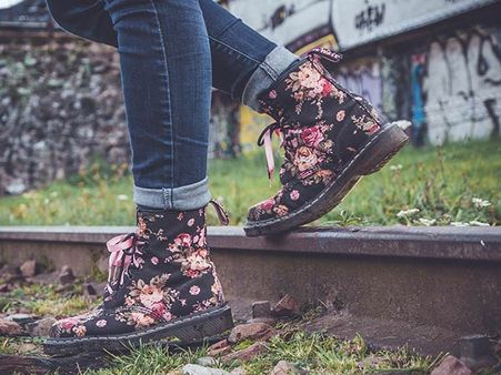 Floral Boots 