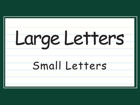 The Letter's Size...