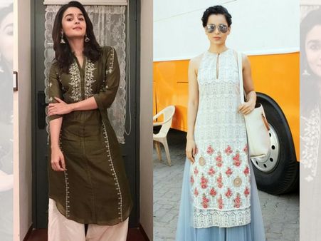 Kurta With Palazzos Kurta With Palazzos