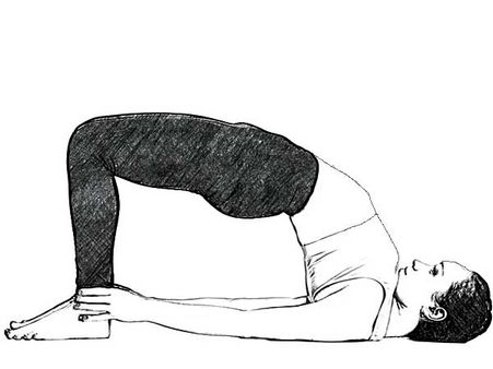 5. Bridge Pose (Setubandhanasana): 