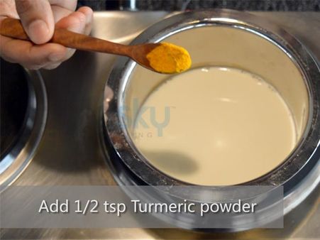 Step 2: Add Turmeric Powder