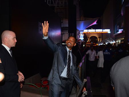 Will Waving At The Fans 