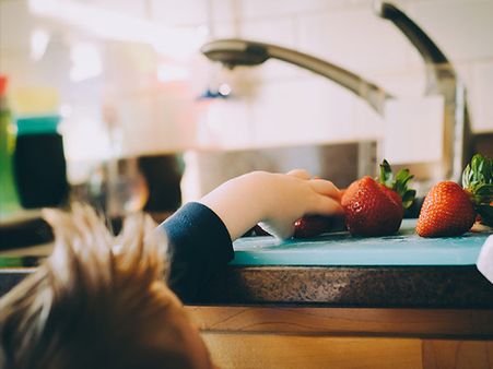 What are the types of foods that an 8 month to 1.2 year old must consume?