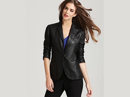 Leather Blazer 