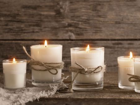 7. Light Scented Candles 