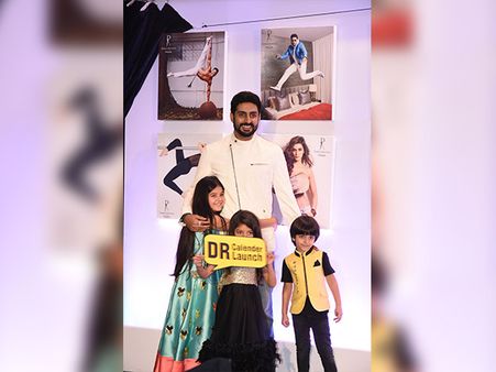 Abhishek Bachchan With Dabboo Ratnani's Kids 