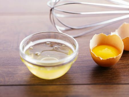 8. Vitamin E Oil With Egg White 