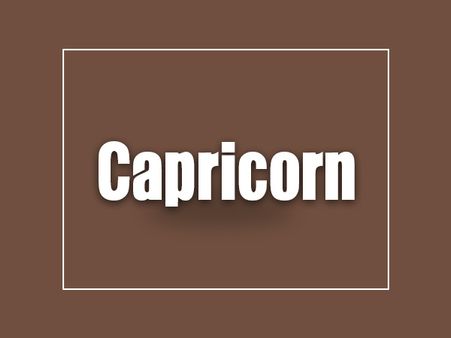Capricorn: Dec 23-Jan 20: BROWN Capricorn: Dec 23-Jan 20: BROWN