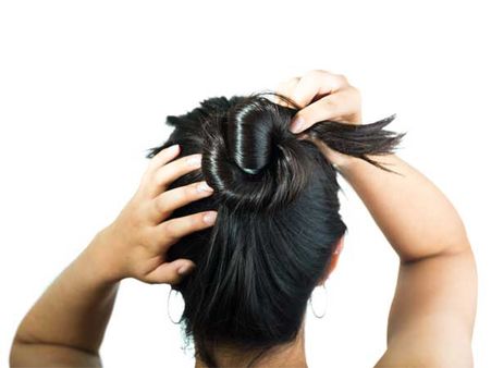 5. Twisted Pony tail Bun