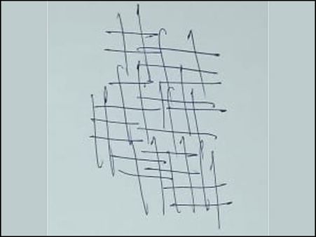 Broken Crossed Lines Doodle Broken Crossed Lines Doodle