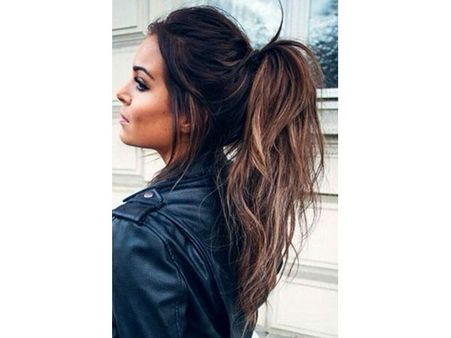 1. Curly/Wavy Ponytail 1. Curly/Wavy Ponytail