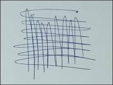 Scribbled Criss-cross Doodle Scribbled Criss-cross Doodle