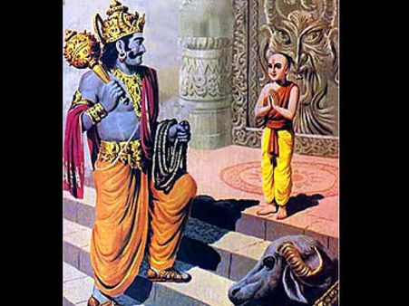 Lord Yamraja Gave Blessings To Karna Lord Yamraja Gave Blessings To Karna