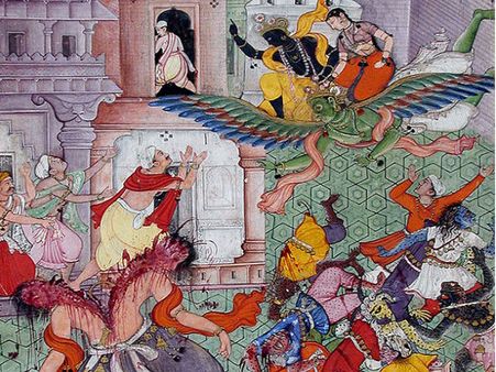 Killing Of Narakasura Killing Of Narakasura