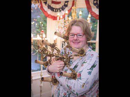 What do you think of this strange relationship that she shares with her chandeliers and other object interests? 