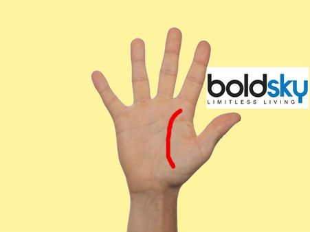 When You Have A Line That Stretches From Base Of The Thumb