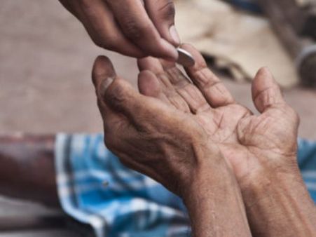A Hungry Beggar At The Door