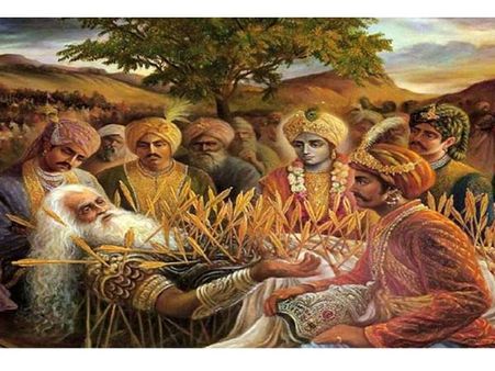 Bhishma Lay On The Arrow Bed For 58 Days