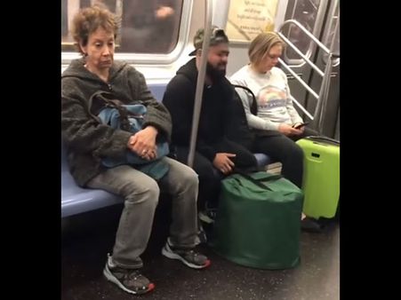 He Carries A Portable Toilet