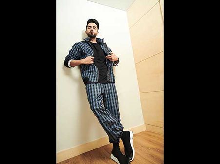 Ayushmann Khurrana In A Patterned Tracksuit
