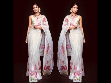 Shilpa Shetty Kundra’s Floral Sari