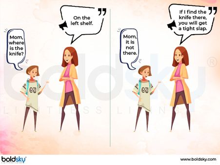 When The Daughter Is Unable To Find Things