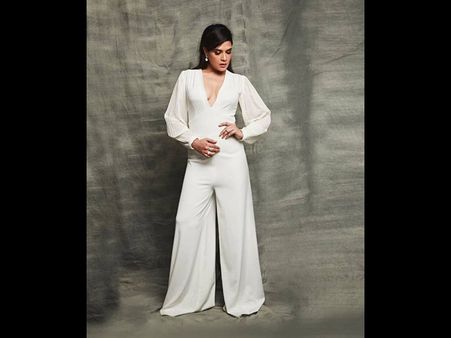 Richa Chadha In A White Jumpsuit