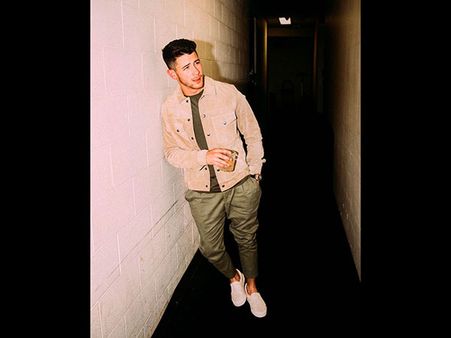 Nick Jonas In A Multi-Hued Attire