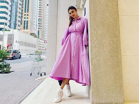 Mouni Roy In A Loose A-Line Dress Mouni Roy In A Loose A-Line Dress