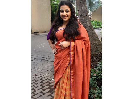 Vidya Balan’s Orange-Yellow Sari