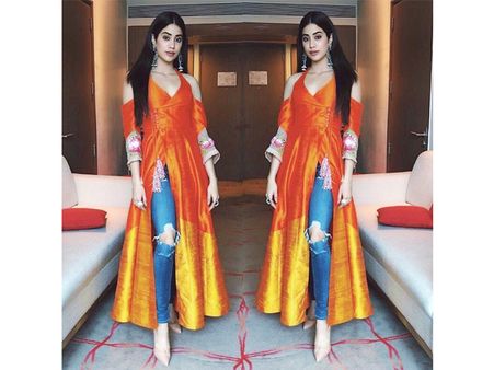 Janhvi Kapoor’s Stylish Kalidar Kurta