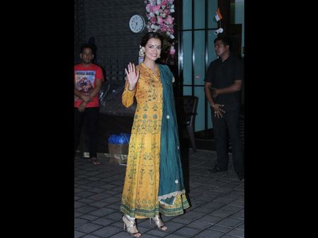 Dia Mirza’s Mustard Anarkali