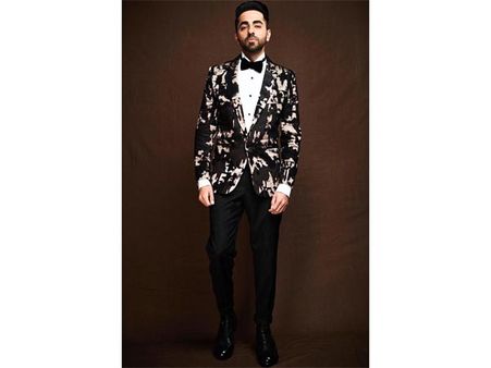 Ayushmann Khurrana In A Metallic Tuxedo Suit