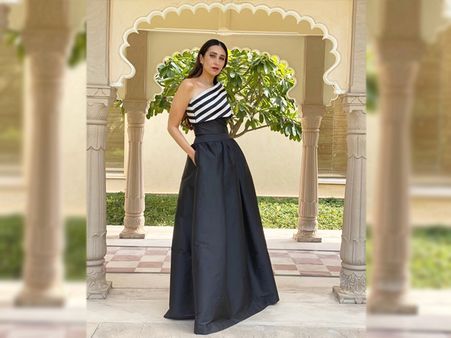 Karisma Kapoor’s Black & White Dress