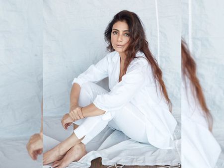 Tabu In An All-White Ethnic Outfit