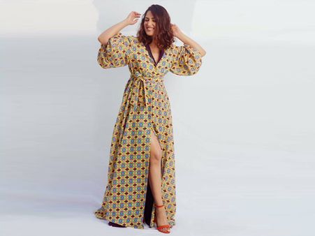 Yami Gautam In A Yellow Printed Dress