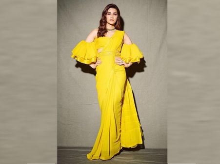 Slay In Style At Wedding With Kriti Sanon’s Belted Sari